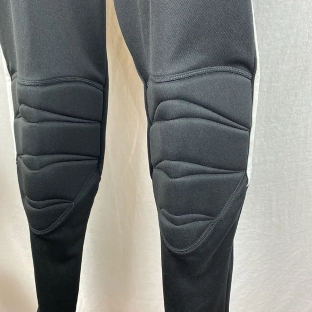 Adidas Black & White Men's Padded Aeroready Goal Sport Athletic Pants S